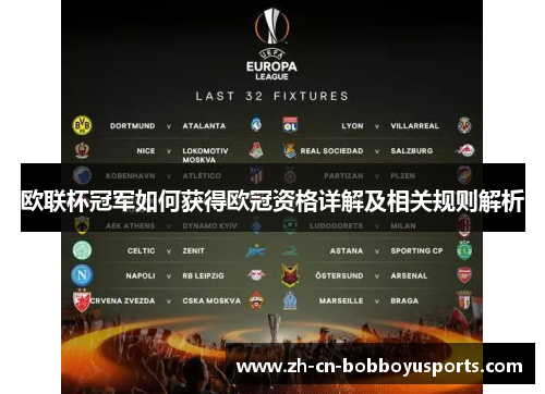 欧联杯冠军如何获得欧冠资格详解及相关规则解析